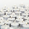 Velas de té blancas