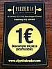 Pizzeria. El Petit Obrador. Promoció